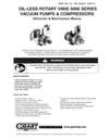6066 Series Oil-less Vacuum Pumps and Compressors Operation & Maintenance Manual